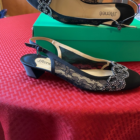 J.Renee Black and Silver Heels - Picture 6 of 6